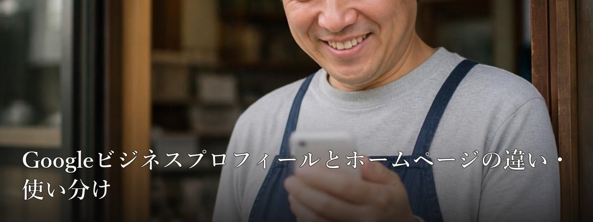 Googleビジネスプロフィールとホームページの違い・使い分け