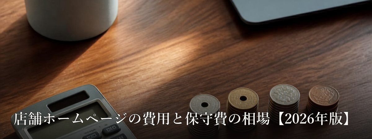 店舗ホームページの費用と保守費の相場【2026年版】