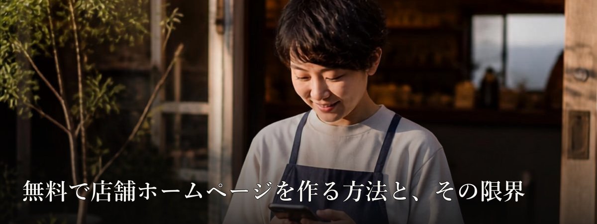 無料で店舗ホームページを作る方法と、その限界